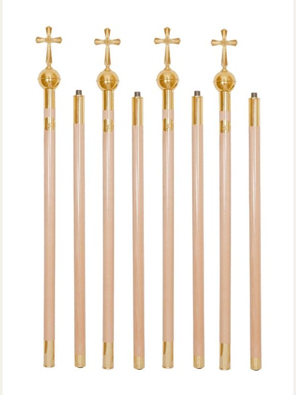 Drzewce do baldachimu skręcane - 220 cm
