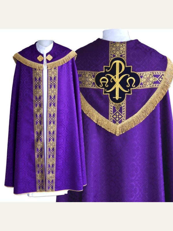 Kapa haftowana Alfa Omega, kolory liturgiczne (17)