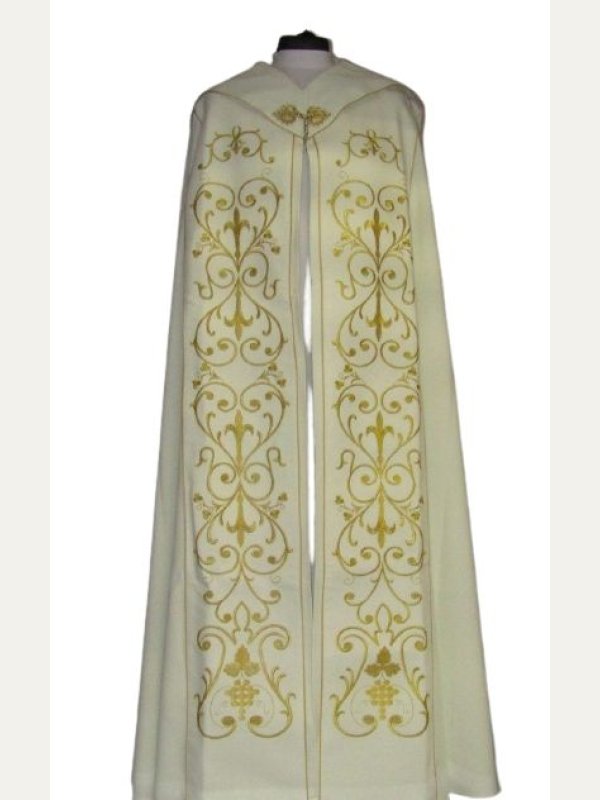 Kapa haftowana ecru - ornament (4)
