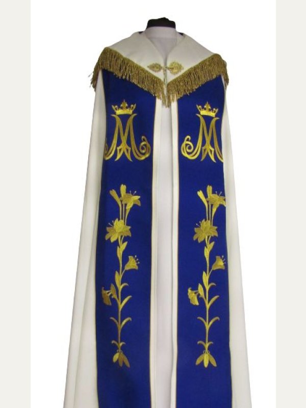 Kapa haftowana maryjna - ecru (89)