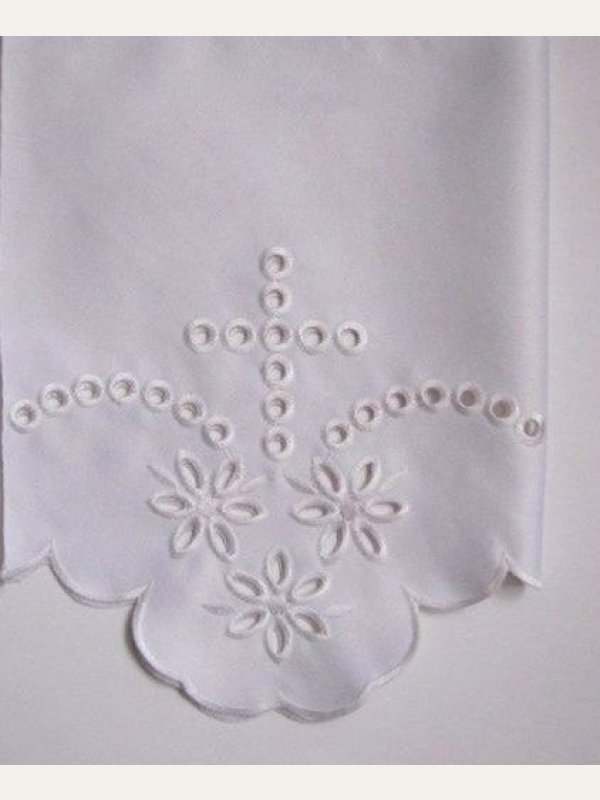 Obrus ołtarzowy haftowany - wzór eucharystyczny