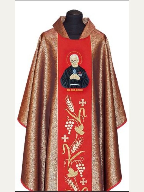 Ornat haftowany św. Maksymilian Kolbe