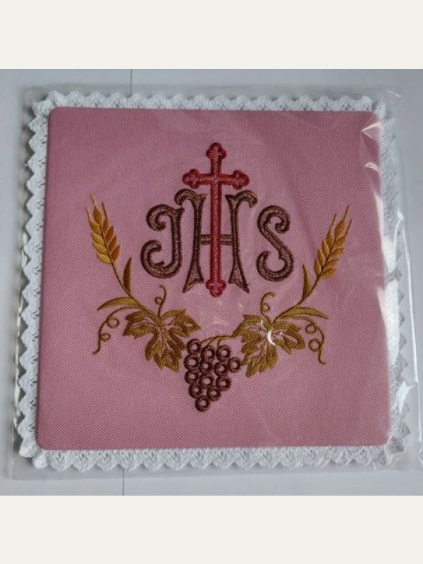 Palka haftowana różowa IHS (8)