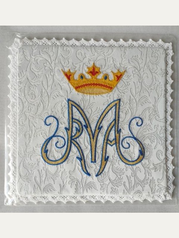 Palka haftowana wzór maryjny M (13)