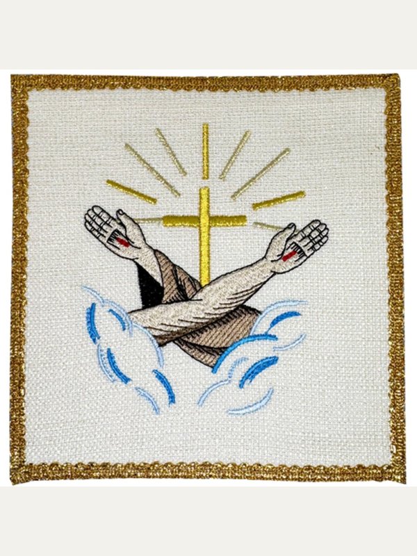 Palka haftowana z symbolem franciszkańskim