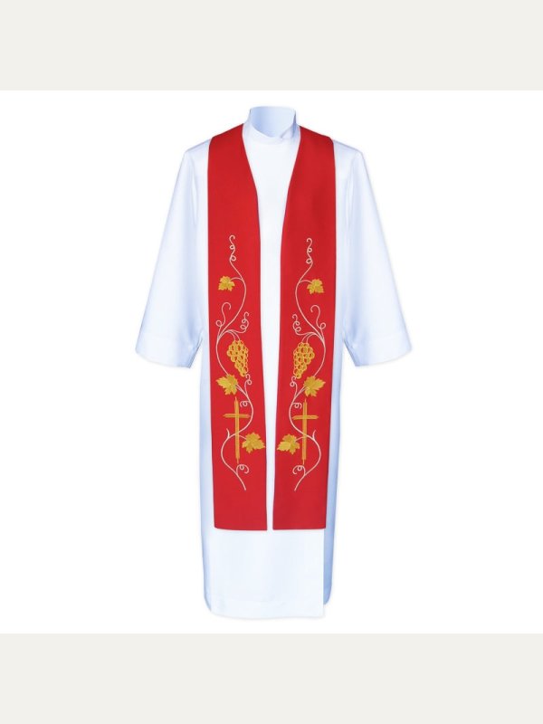 Stuła kapłańska haftowana - koncelebra (2) – zdjęcie 4