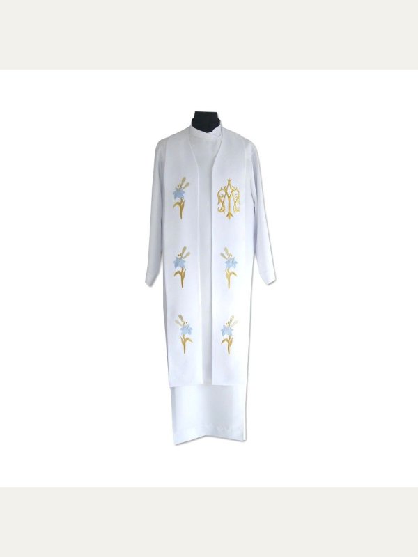 Stuła kapłańska Maryjna - haftowana (4)