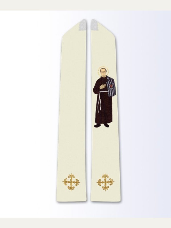 Stuła z wizerunkiem Maksymiliana Kolbe