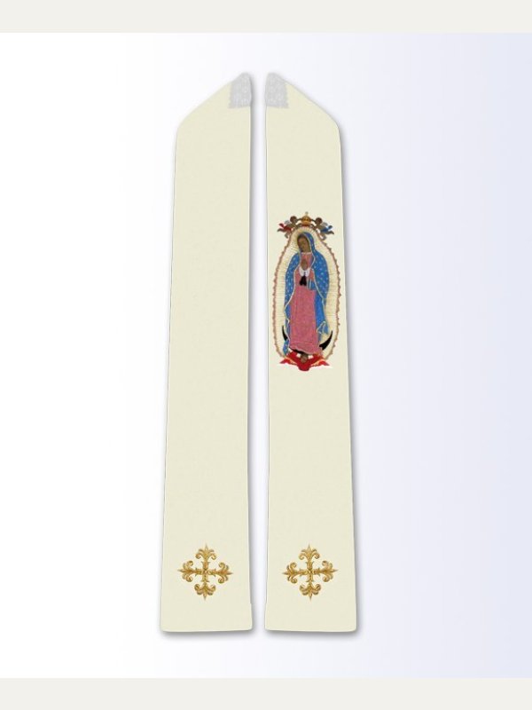 Stuła z wizerunkiem Matki Bożej z Guadalupe
