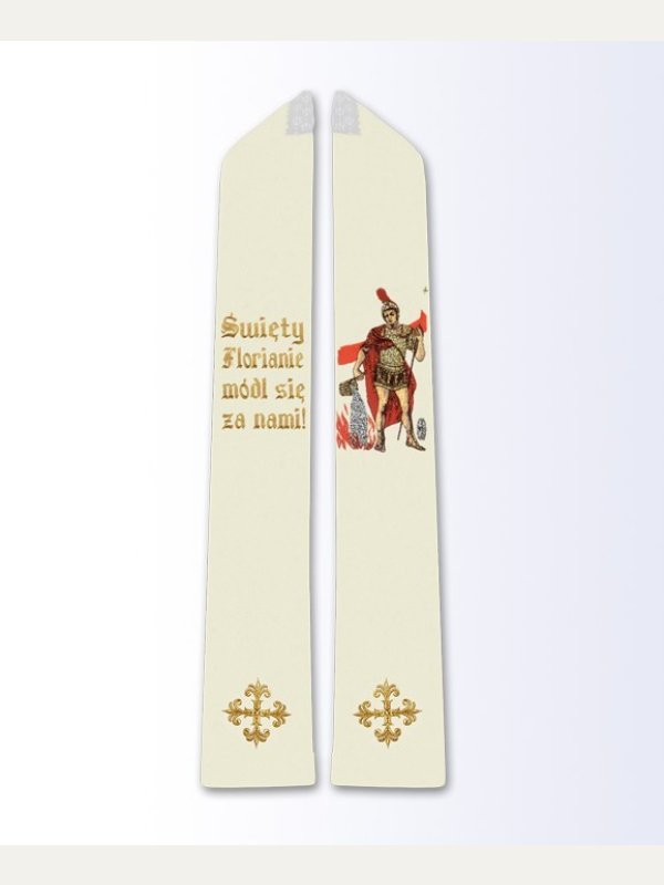 Stuła z wizerunkiem św. Floriana