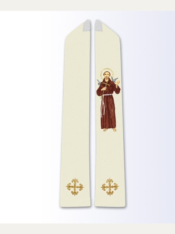 Stuła z wizerunkiem Św. Franciszek