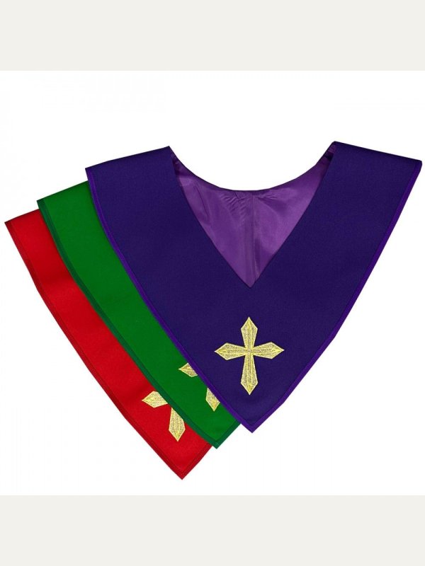 Szkaplerz haftowany - kolory liturgiczne (1K)