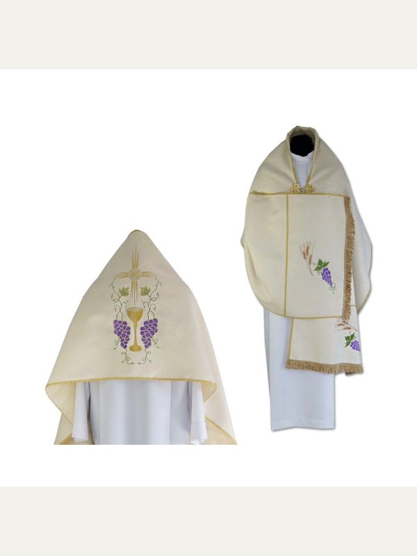 Welon liturgiczny IHS, Kielich, Winogrono