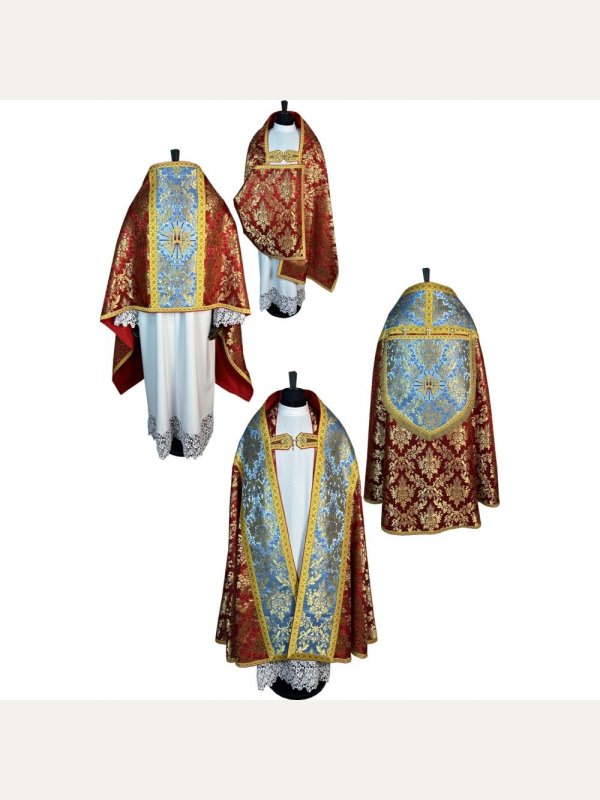 Zestaw kapa rzymska + welon liturgiczny (13K)